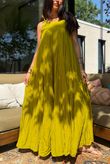 Gabriella Tie Shoulder Dress Olive